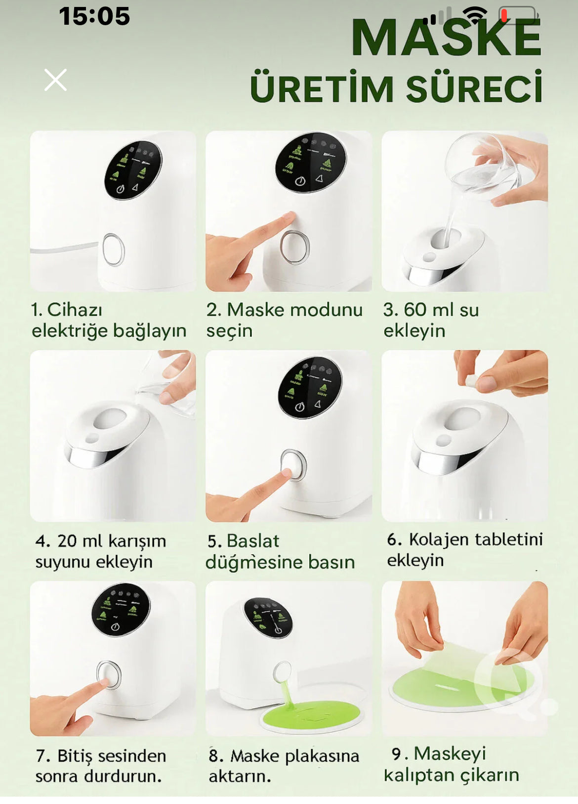 Kolejen Hızlı Yüz Maskesi Üretim Cihazı