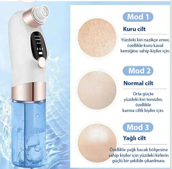 Yüz Vakum Temizleyici ( 0.8 W Ultra Güçlü Çekim Gücü )