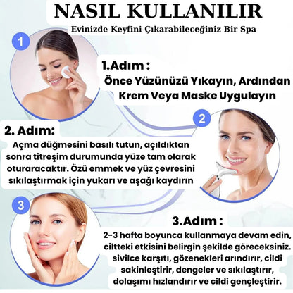 EMS Yüz Germe Cihazı (3 Başlıklı )
